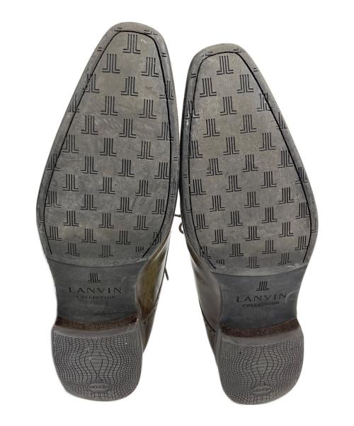 LANVIN COLLECTION（ランバンコレクション）LANVIN COLLECTION (ランバンコレクション) レザーシューズ オリーブ サイズ:25の古着・服飾アイテム