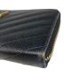 中古・古着 Saint Laurent Paris (サンローランパリ) モノグラム フルジップウォレット ブラック：18000円
