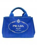 PRADAプラダ）の古着「カナパミニトートバッグ」｜ブルー
