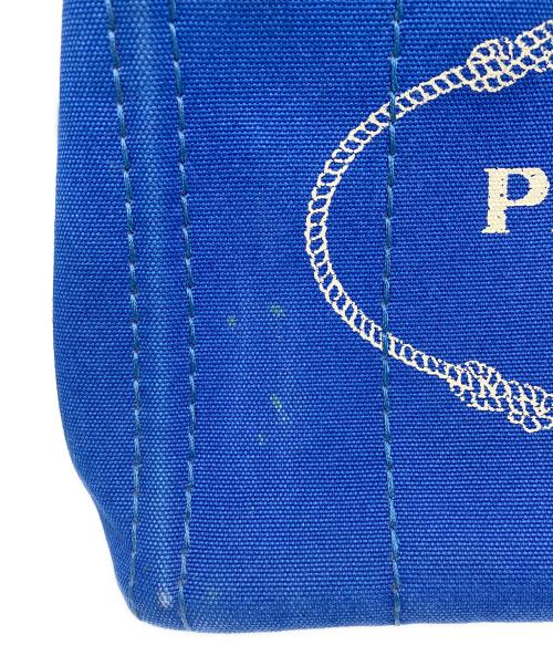 PRADA（プラダ）PRADA (プラダ) カナパミニトートバッグ ブルーの古着・服飾アイテム