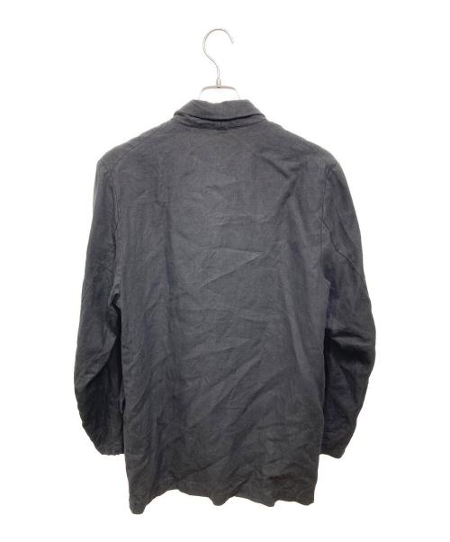 confect（コンフェクト）CONFECT (コンフェクト) ブラックリネンキャンバスジャケット ブラック サイズ:3の古着・服飾アイテム