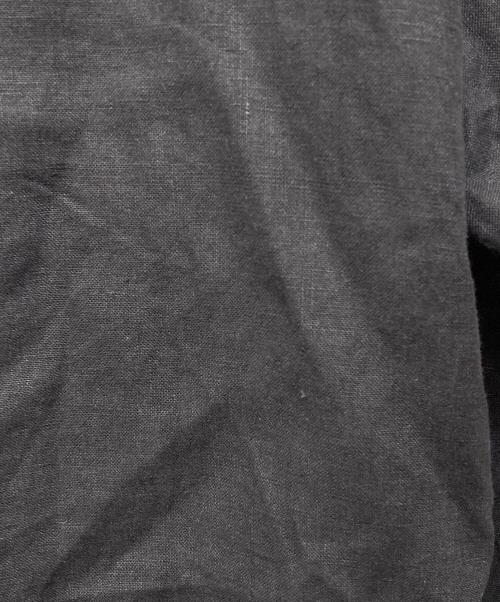 confect（コンフェクト）CONFECT (コンフェクト) ブラックリネンキャンバスジャケット ブラック サイズ:3の古着・服飾アイテム
