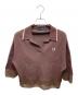 FRED PERRY（フレッドペリー）の古着「SHEER TRIM KNITTED SHIRT」｜ブラウン