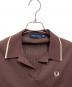 FRED PERRY (フレッドペリー) SHEER TRIM KNITTED SHIRT ブラウン サイズ:UK 10：7000円