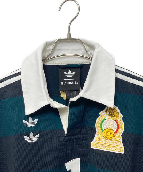 adidas（アディダス）adidas (アディダス) WC PORTERO RUGBY LONGSLEEVE グリーン サイズ:XSの古着・服飾アイテム