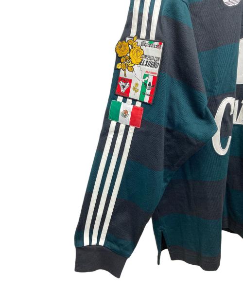 adidas（アディダス）adidas (アディダス) WC PORTERO RUGBY LONGSLEEVE グリーン サイズ:XSの古着・服飾アイテム
