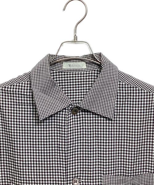 Y's for men（ワイズフォーメン）Y's for men (ワイズフォーメン) ギンガムチェック半袖シャツ ブラック サイズ:表記なしの古着・服飾アイテム