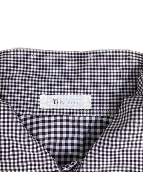 Y's for men（ワイズフォーメン）Y's for men (ワイズフォーメン) ギンガムチェック半袖シャツ ブラック サイズ:表記なしの古着・服飾アイテム