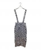 Hysteric Glamour×G.V.G.Vヒステリックグラマー×ジーヴィージーヴィー）の古着「CHECKERED PATTERN COTTON SKIRT」｜ブラック