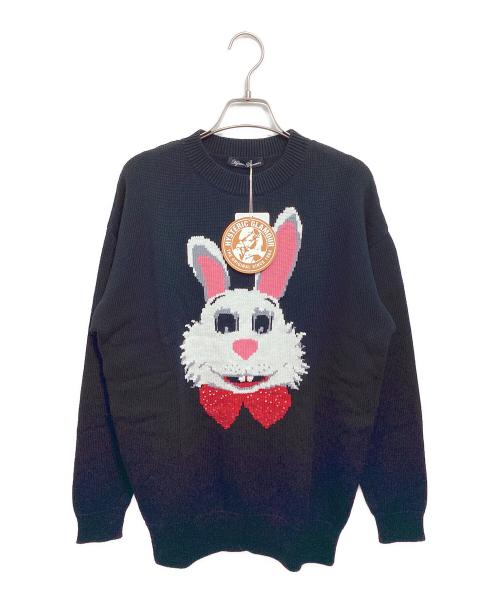Hysteric Glamour（ヒステリックグラマー）Hysteric Glamour (ヒステリックグラマー) THE RABBIT ROAM編込プルオーバー ブラック サイズ:FREE 未使用品の古着・服飾アイテム