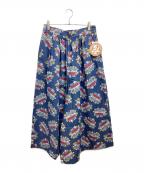 Hysteric Glamourヒステリックグラマー）の古着「SUPER HYSTERIC柄 キュロットデニムスカート」｜インディゴ