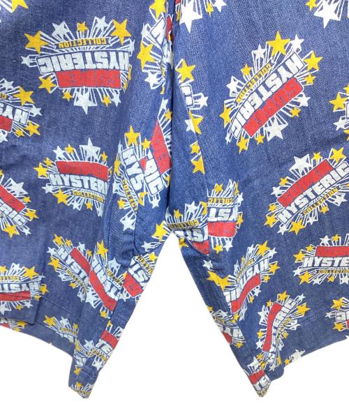 Hysteric Glamour（ヒステリックグラマー）Hysteric Glamour (ヒステリックグラマー) SUPER HYSTERIC柄 キュロットデニムスカート インディゴ サイズ:M 未使用品の古着・服飾アイテム