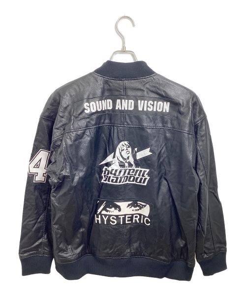 Hysteric Glamour（ヒステリックグラマー）Hysteric Glamour (ヒステリックグラマー) ラムレザーオーバーサイズブルゾン ブラック サイズ:FREE 未使用品の古着・服飾アイテム