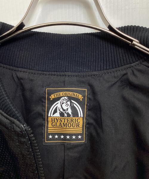Hysteric Glamour（ヒステリックグラマー）Hysteric Glamour (ヒステリックグラマー) ラムレザーオーバーサイズブルゾン ブラック サイズ:FREE 未使用品の古着・服飾アイテム