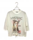 Hysteric Glamourヒステリックグラマー）の古着「HYS COOPER オーバーサイズTシャツ」｜ホワイト
