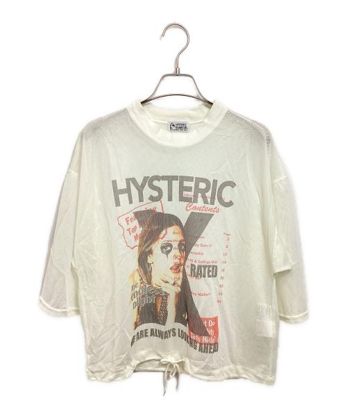 Hysteric Glamour（ヒステリックグラマー）Hysteric Glamour (ヒステリックグラマー) HYS COOPER オーバーサイズTシャツ ホワイト サイズ:FREEの古着・服飾アイテム