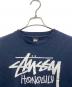 stussy (ステューシー) プリントスウェット ネイビー サイズ:MEDIUM：6000円
