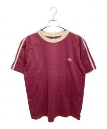 stussy（ステューシー）の古着「リンガーTシャツ」｜レッド