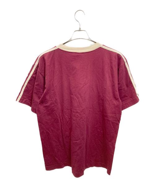 stussy（ステューシー）stussy (ステューシー) リンガーTシャツ レッド サイズ:Lの古着・服飾アイテム