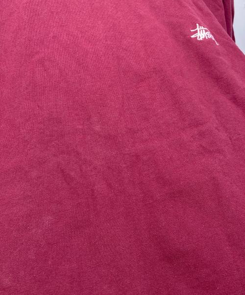 stussy（ステューシー）stussy (ステューシー) リンガーTシャツ レッド サイズ:Lの古着・服飾アイテム