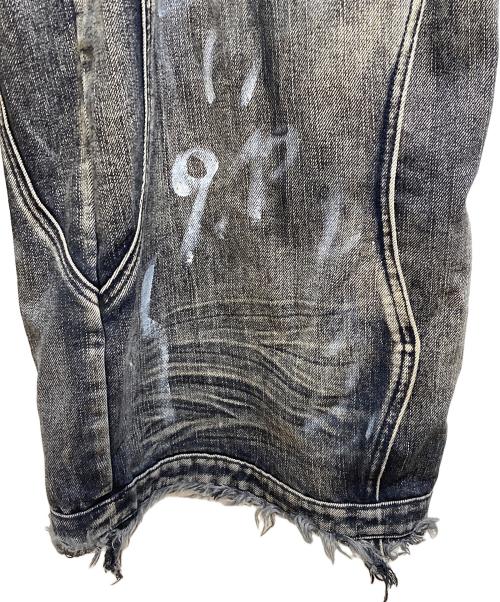 PERSONSOUL（パーソンソウル）PERSONSOUL (パーソンソウル) Graffiti Jeans ブラック サイズ:Sの古着・服飾アイテム