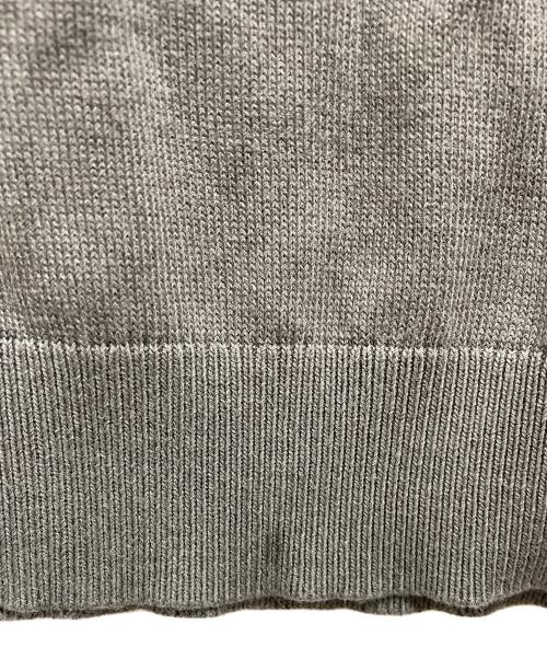 TOMORROW LAND tricot（トゥモローランド トリコ）TOMORROW LAND tricot (トゥモローランド トリコ) シルクコットン ニットポロシャツ グレー サイズ:Mの古着・服飾アイテム