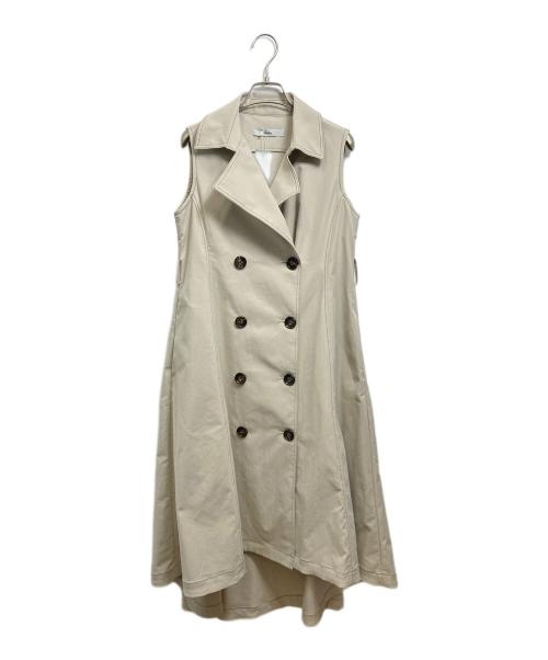sheller（シェリエ）sheller (シェリエ) トレンチドレスワンピース グレージュ サイズ:F 未使用品の古着・服飾アイテム