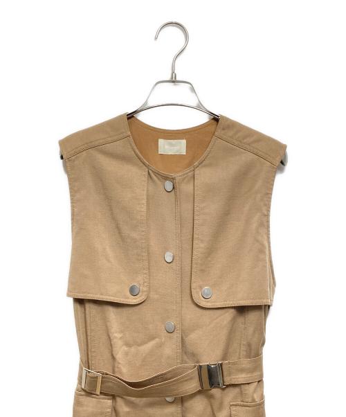 Diagram（ダイアグラム）Diagram (ダイアグラム) シャンブレーノースリーブワンピース ブラウン サイズ:38の古着・服飾アイテム