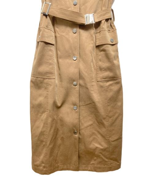 Diagram（ダイアグラム）Diagram (ダイアグラム) シャンブレーノースリーブワンピース ブラウン サイズ:38の古着・服飾アイテム