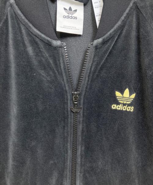 adidas（アディダス）adidas (アディダス) ベロアトラックジャケット ブラック サイズ:Sの古着・服飾アイテム