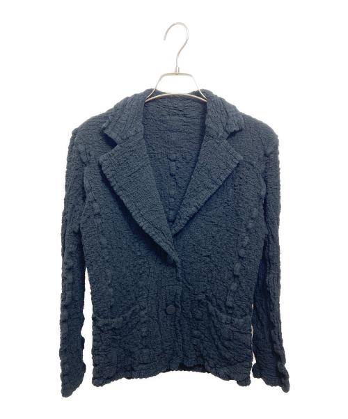 me ISSEY MIYAKE（ミーイッセイ ミヤケ）me ISSEY MIYAKE (ミーイッセイ ミヤケ) CAULIFLOWER JACKET ブラック サイズ:表記なしの古着・服飾アイテム