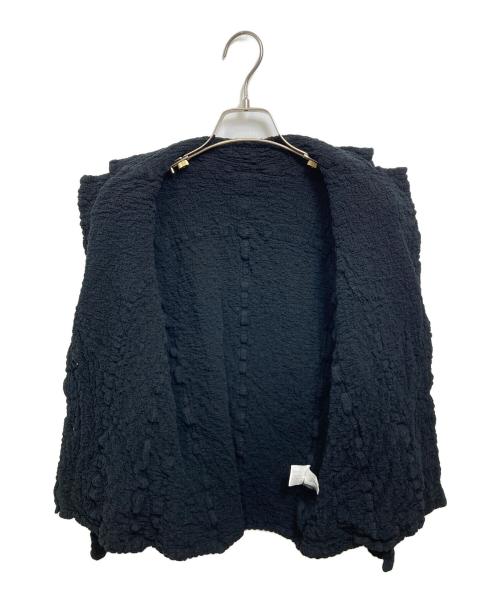 me ISSEY MIYAKE（ミーイッセイ ミヤケ）me ISSEY MIYAKE (ミーイッセイ ミヤケ) CAULIFLOWER JACKET ブラック サイズ:表記なしの古着・服飾アイテム