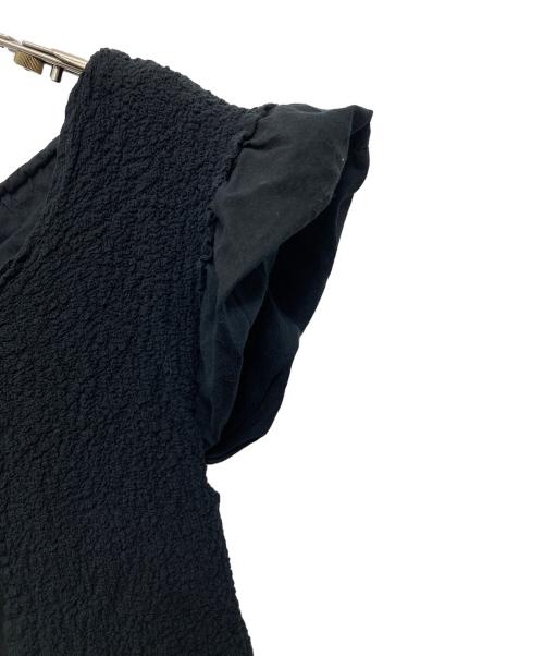 me ISSEY MIYAKE（ミーイッセイ ミヤケ）me ISSEY MIYAKE (ミーイッセイ ミヤケ) カリフラワーレイヤードトップス ブラック サイズ:表記なしの古着・服飾アイテム
