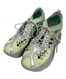 YELLO（イエロ）の古着「FUTURA MID HEEL SNEAKERS」｜グリーン