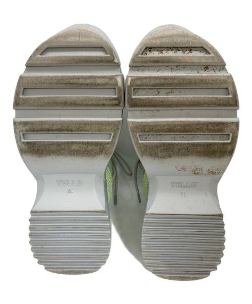 YELLO（イエロ）YELLO (イエロ) FUTURA MID HEEL SNEAKERS グリーン サイズ:XLの古着・服飾アイテム