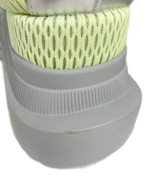 YELLO（イエロ）YELLO (イエロ) FUTURA MID HEEL SNEAKERS グリーン サイズ:XLの古着・服飾アイテム