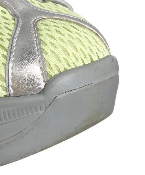 YELLO（イエロ）YELLO (イエロ) FUTURA MID HEEL SNEAKERS グリーン サイズ:XLの古着・服飾アイテム