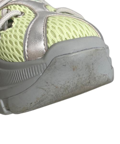 YELLO（イエロ）YELLO (イエロ) FUTURA MID HEEL SNEAKERS グリーン サイズ:XLの古着・服飾アイテム