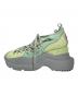 YELLO (イエロ) FUTURA MID HEEL SNEAKERS グリーン サイズ:XL：10000円