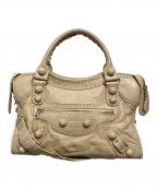 BALENCIAGAバレンシアガ）の古着「ジャイアントシティ 2WAYトートバッグ」｜ベージュ