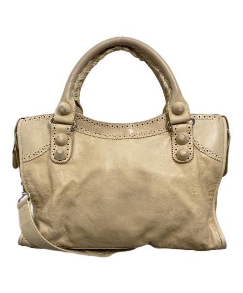 BALENCIAGA（バレンシアガ）BALENCIAGA (バレンシアガ) ジャイアントシティ 2WAYトートバッグ ベージュの古着・服飾アイテム