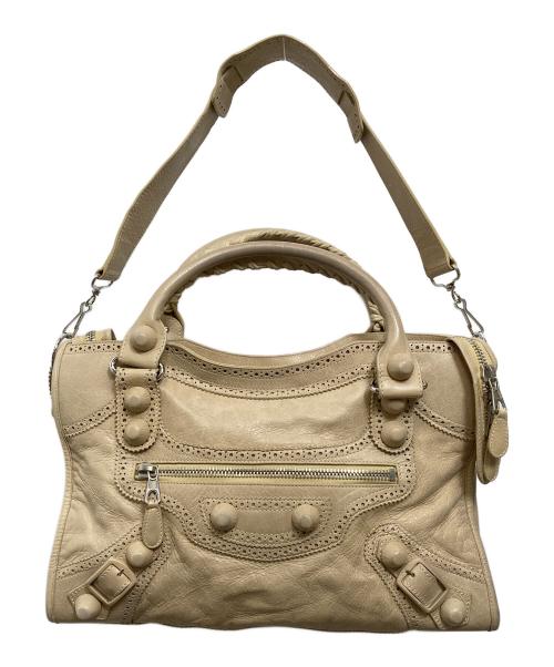 BALENCIAGA（バレンシアガ）BALENCIAGA (バレンシアガ) ジャイアントシティ 2WAYトートバッグ ベージュの古着・服飾アイテム