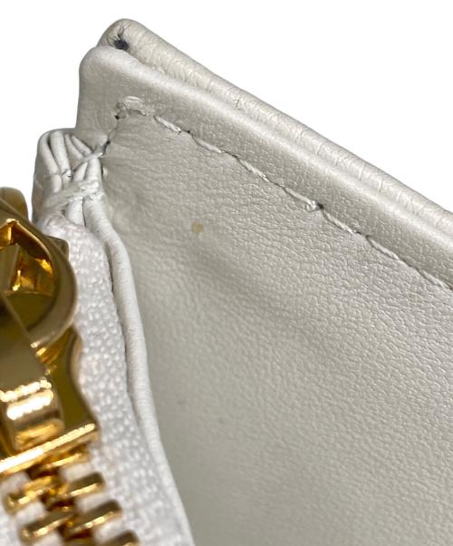 Christian Dior（クリスチャン ディオール）Christian Dior (クリスチャン ディオール) チェーンショルダーバッグ　カロ・エブリー・カナージュポーチ ホワイトの古着・服飾アイテム