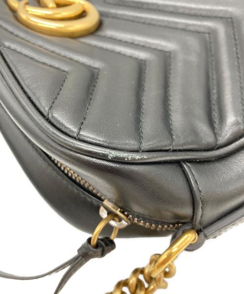 GUCCI（グッチ）GUCCI (グッチ) GGマーモントスモールショルダーバッグ ブラックの古着・服飾アイテム
