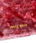 中古・古着 MIU MIU (ミュウミュウ) ベロア巾着 ピンク：15000円