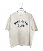 MIU MIUミュウミュウ）の古着「CLUB Tシャツ」｜ホワイト