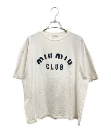 中古・古着通販】MIU MIU (ミュウミュウ) CLUB Tシャツ ホワイト
