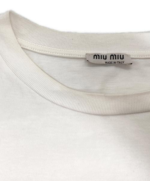 MIU MIU（ミュウミュウ）MIU MIU (ミュウミュウ) CLUB Tシャツ ホワイト サイズ:XSの古着・服飾アイテム