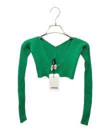 jacquemus（ジャックムス）の古着「La Maille Pralù cropped cardigan」｜グリーン
