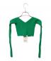 JACQUEMUS (ジャックムス) La Maille Pralù cropped cardigan グリーン サイズ:34 未使用品：15000円